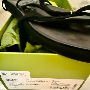 Ecco Perfect Black Suede Sandals